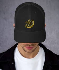 Lemonade Stand Logo Outline Black Cap