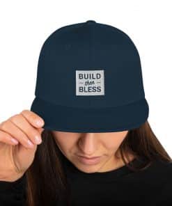 Build Then Bless Solid Navy Cap