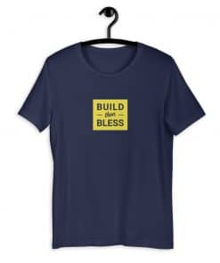 Build Then Bless Solid Heather Navy Shirt