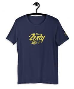 Live A Zesty Life Heather Navy Shirt