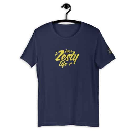 Live A Zesty Life Heather Navy Shirt