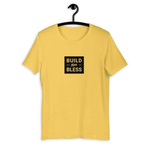 Build Then Bless Solid Yellow Shirt