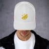 Lemonade Stand Logo Solid White Cap