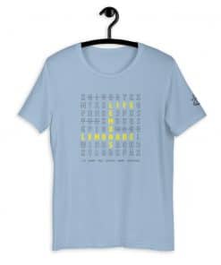 Life Lemons Lemonade Light Blue Shirt