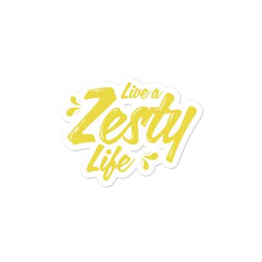 Live A Zesty Life Sticker Medium