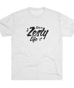 Live A Zesty Life Heather White Shirt