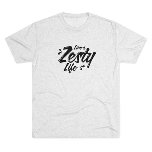 Live A Zesty Life Heather White Shirt