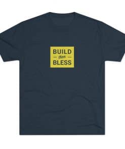 Build Then Bless Solid Vintage Navy Shirt