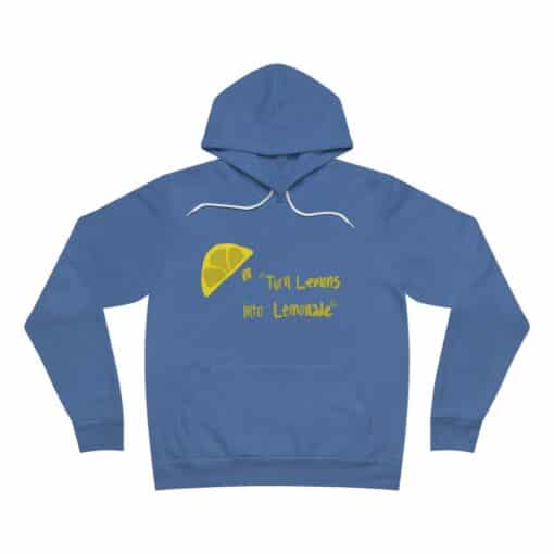 Turn Lemons Into Lemonade True Royal Unisex Sponge Fleece Pullover Hoodie